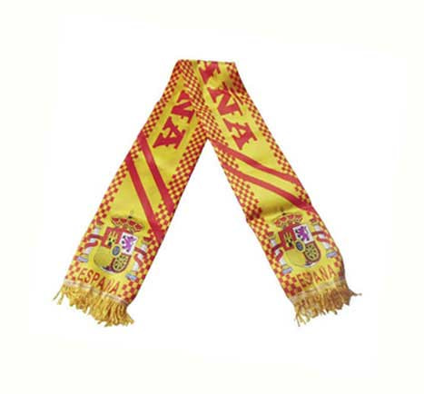 Bufanda con la bandera de España.